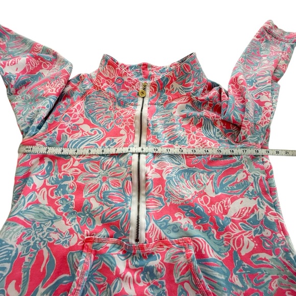 Lilly Pulitzer Skipper Popover Pink Sun Ray Summer Siren Pullover - Picture 5 of 9